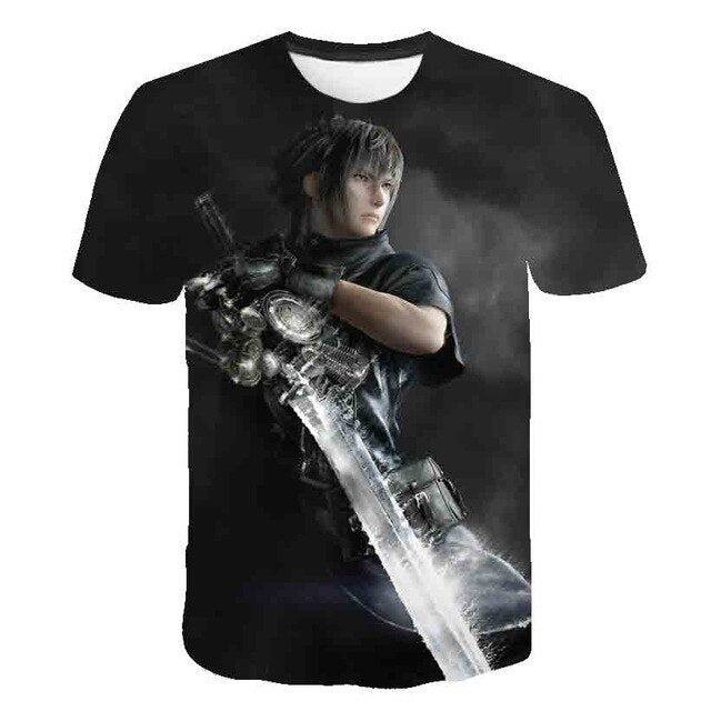 Japanese Game Final Fantasy Anime 3D T Shirt Men/Women Harajuku T-shirt -27