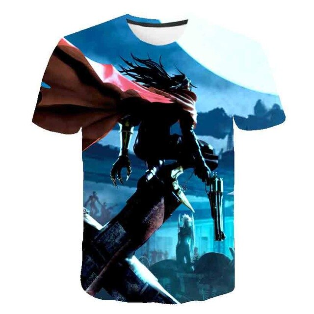 Japanese Game Final Fantasy Anime 3D T Shirt Men/Women Harajuku T-shirt -16