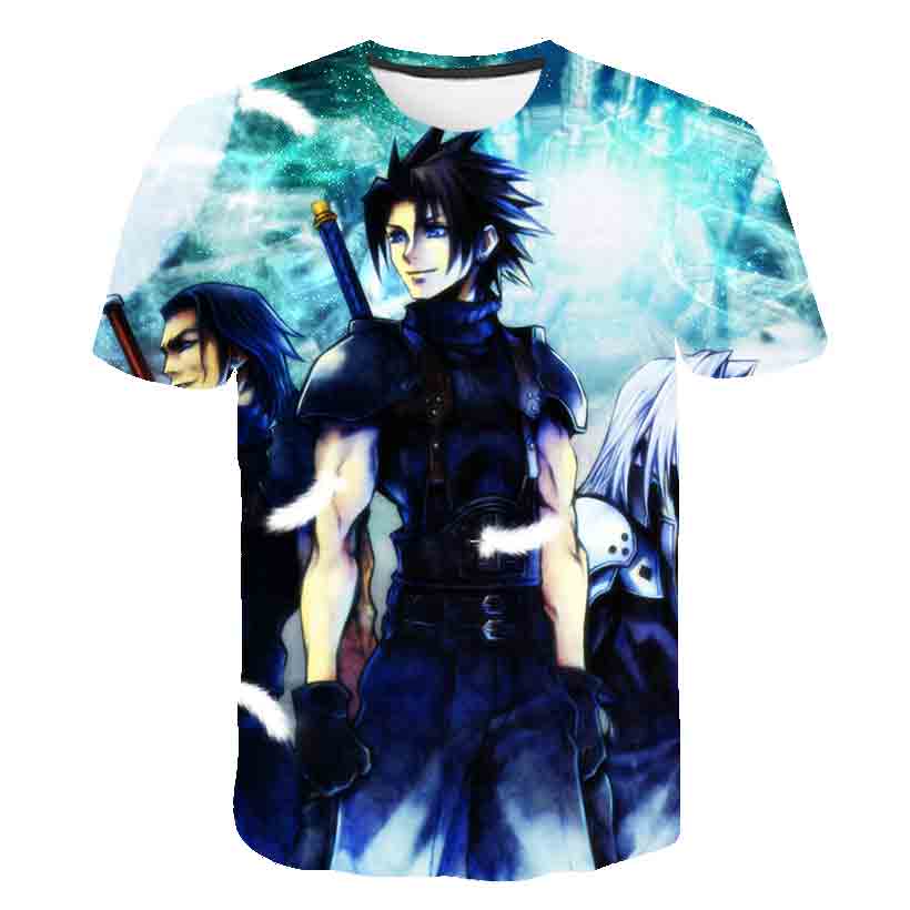 Japanese Game Final Fantasy Anime 3D T Shirt Men/Women Harajuku T-shirt -26