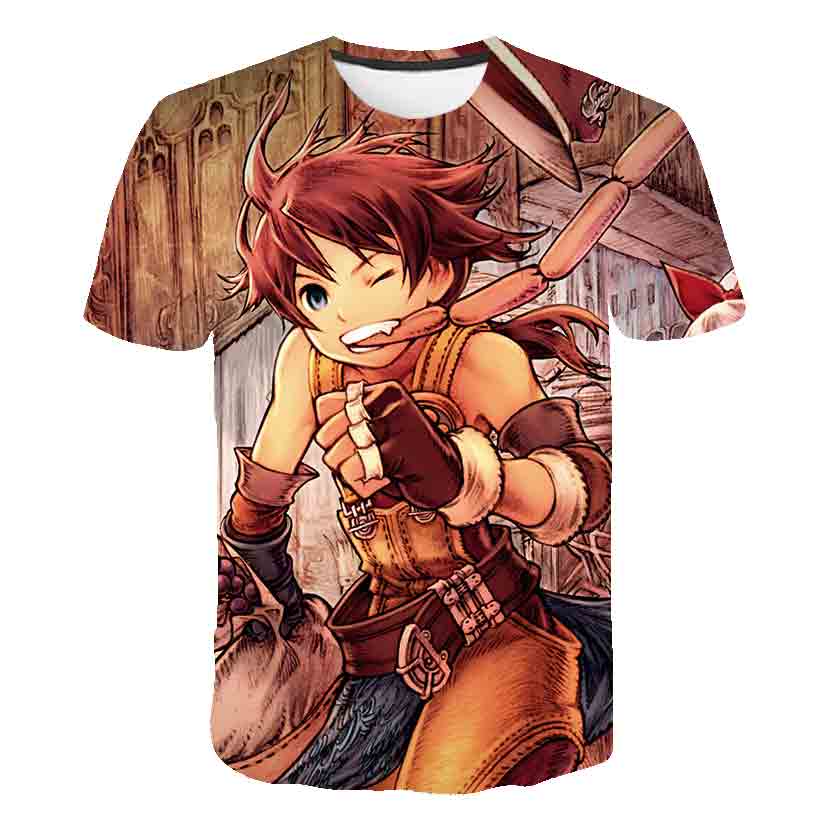 Japanese Game Final Fantasy Anime 3D T Shirt Men/Women Harajuku T-shirt -7