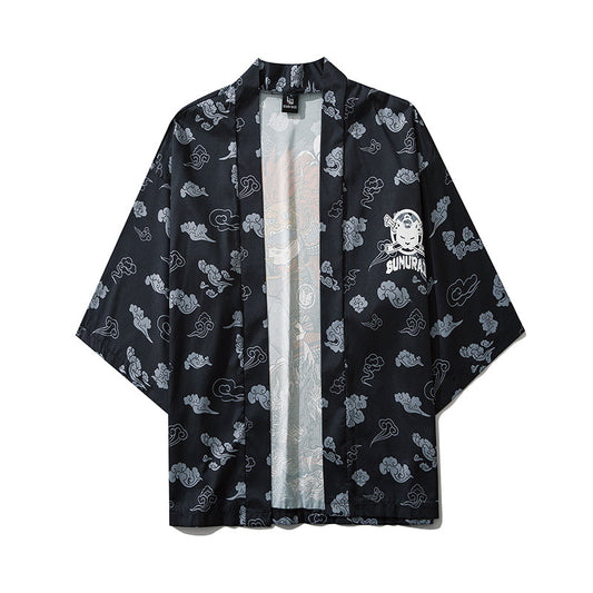 Japanese Thin Kimono Streetwear-20