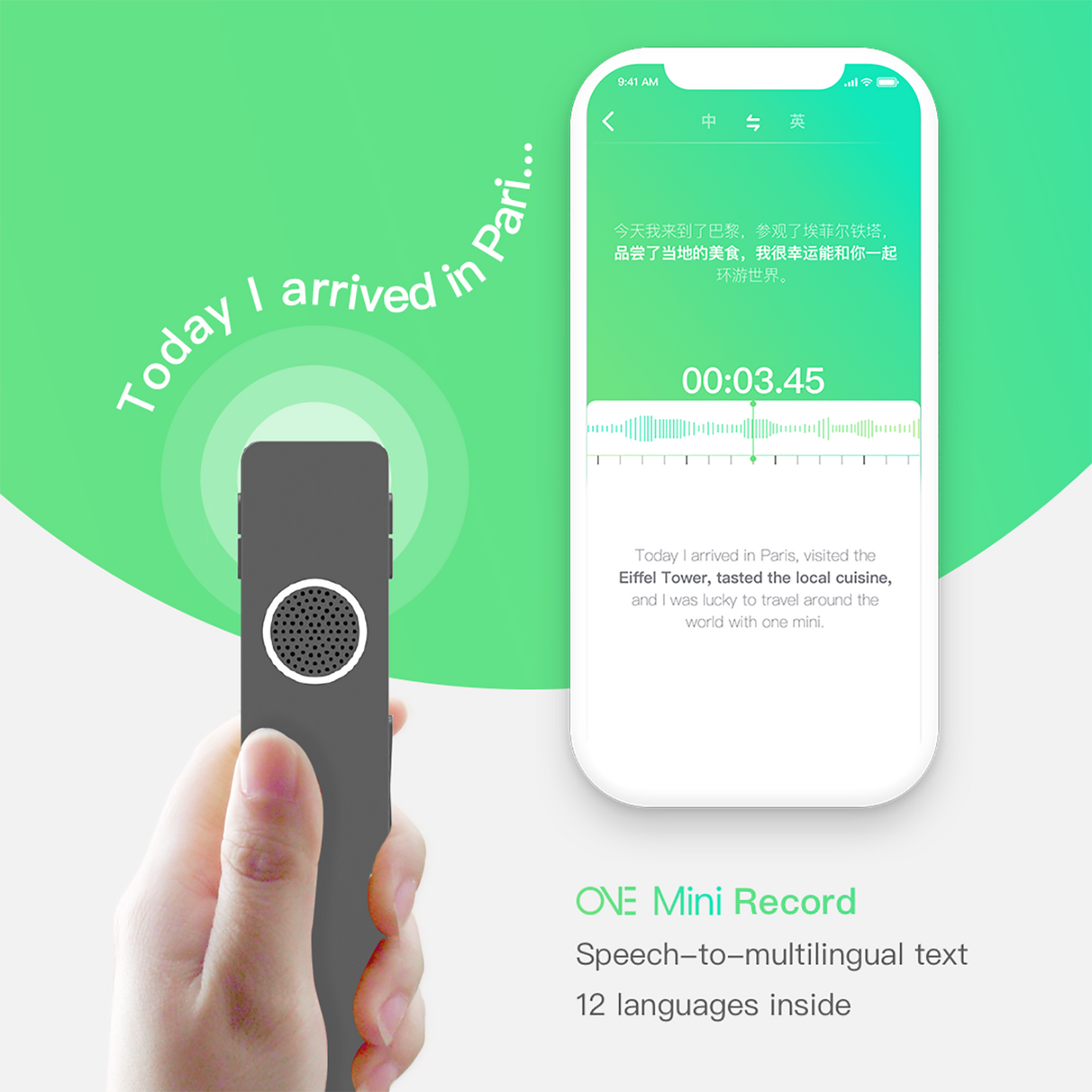 Mini Digital Voice Recorder Translator-2