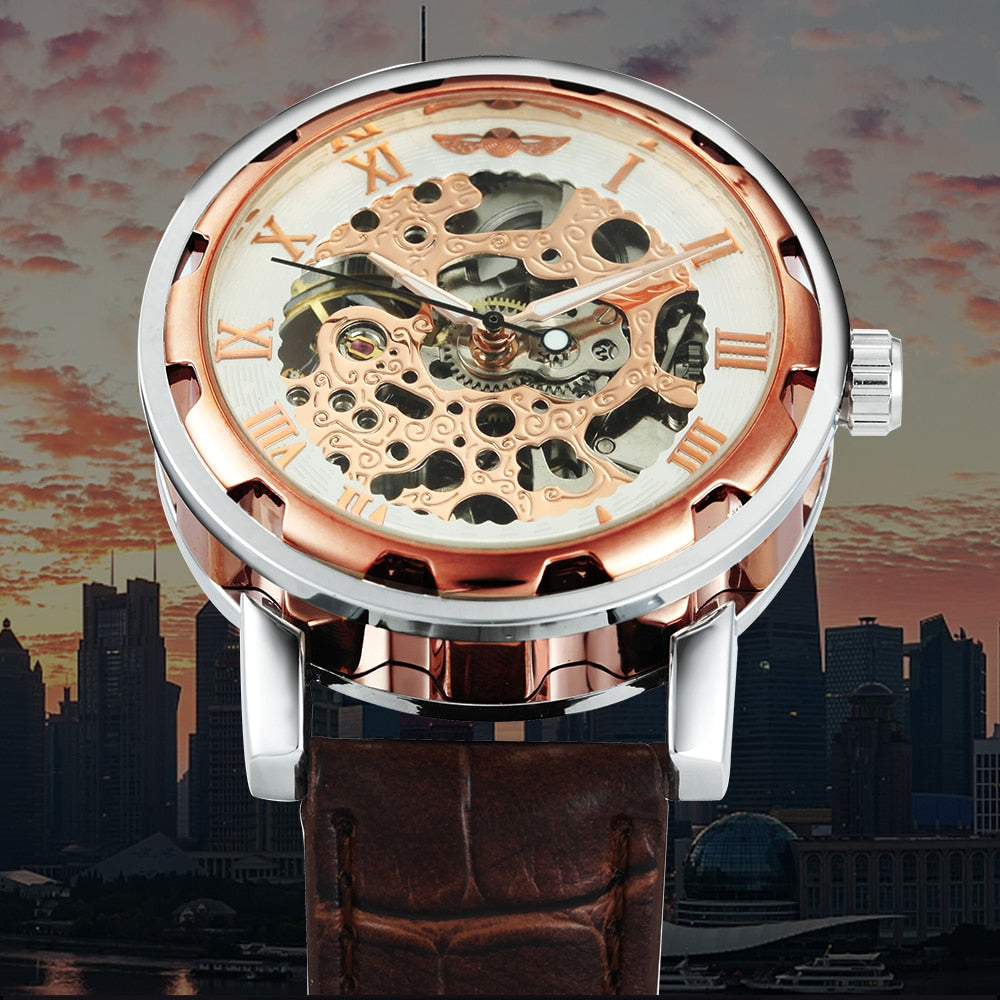 Watch Mechanical Mens Watches Top Brand Luxury Leather Skeleton Dropshipping Best Selling Products Horloges-14