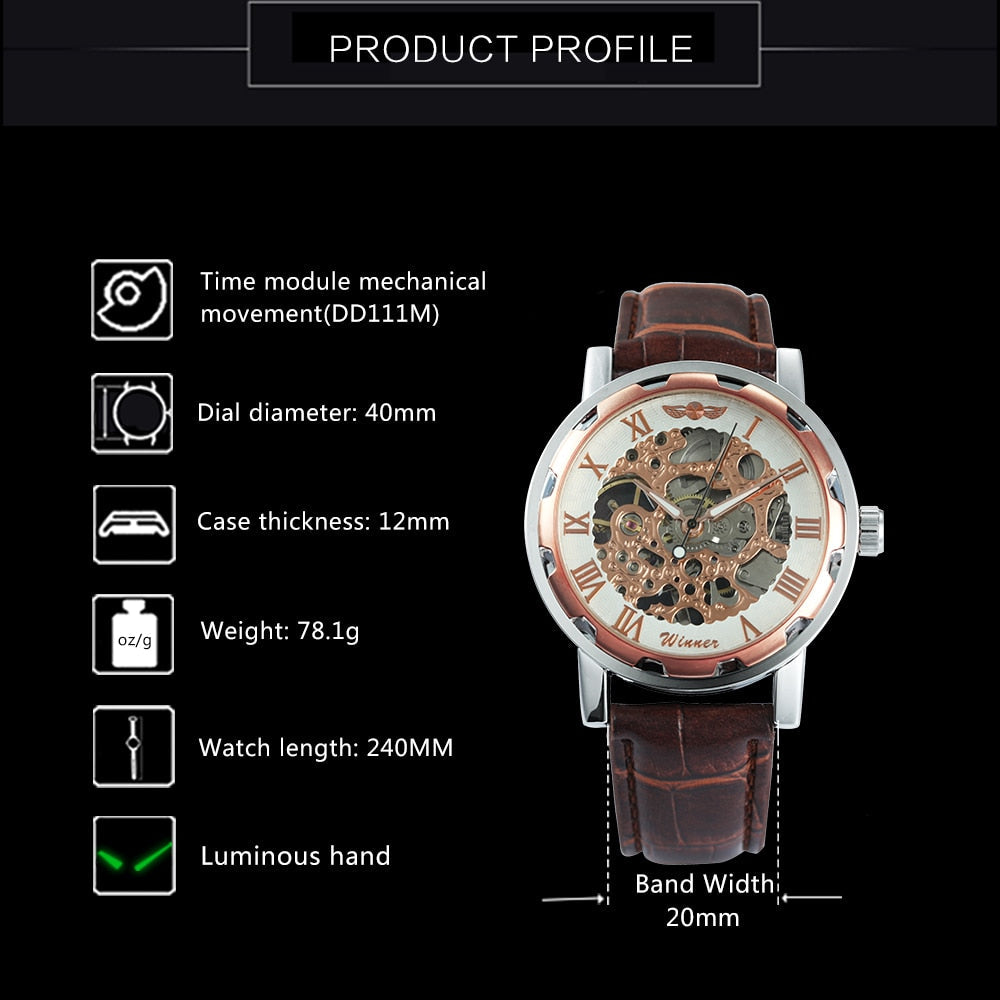 Watch Mechanical Mens Watches Top Brand Luxury Leather Skeleton Dropshipping Best Selling Products Horloges-18