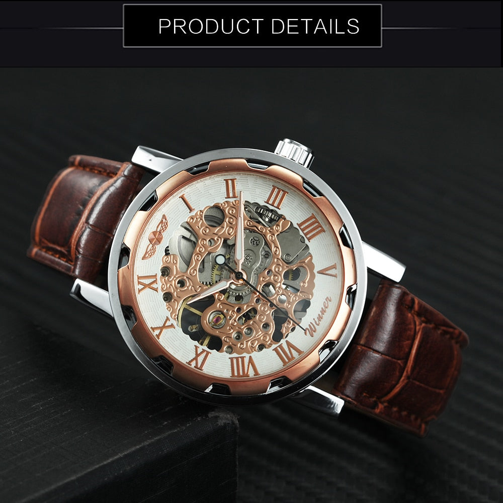 Watch Mechanical Mens Watches Top Brand Luxury Leather Skeleton Dropshipping Best Selling Products Horloges-15