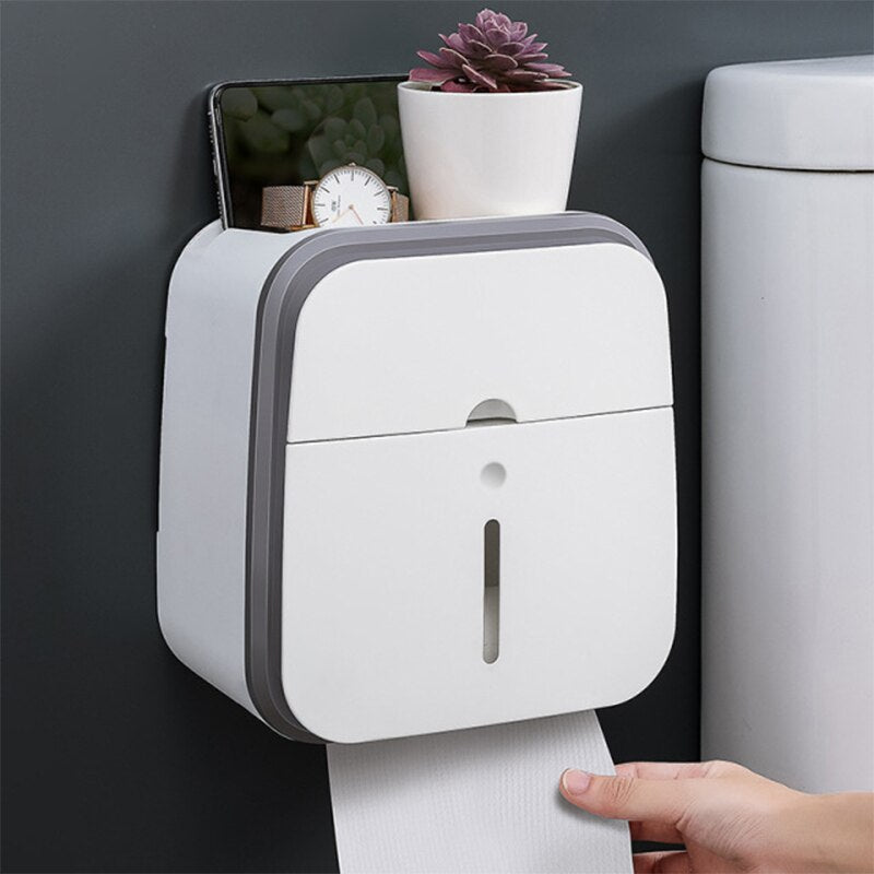 Waterproof Toilet Tissue Box Wall Mount -0