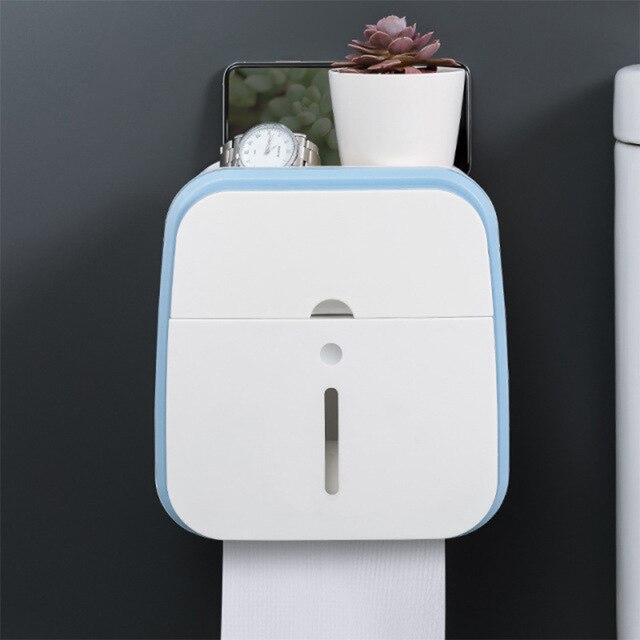 Waterproof Toilet Tissue Box Wall Mount -3