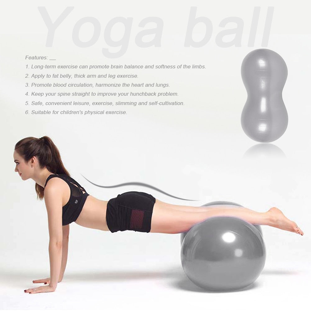 Peanut Massage Ball Fascia Yoga Body Fitness Relieve Pain Massage PVC Equipment for Effective Working-out Accessories-0