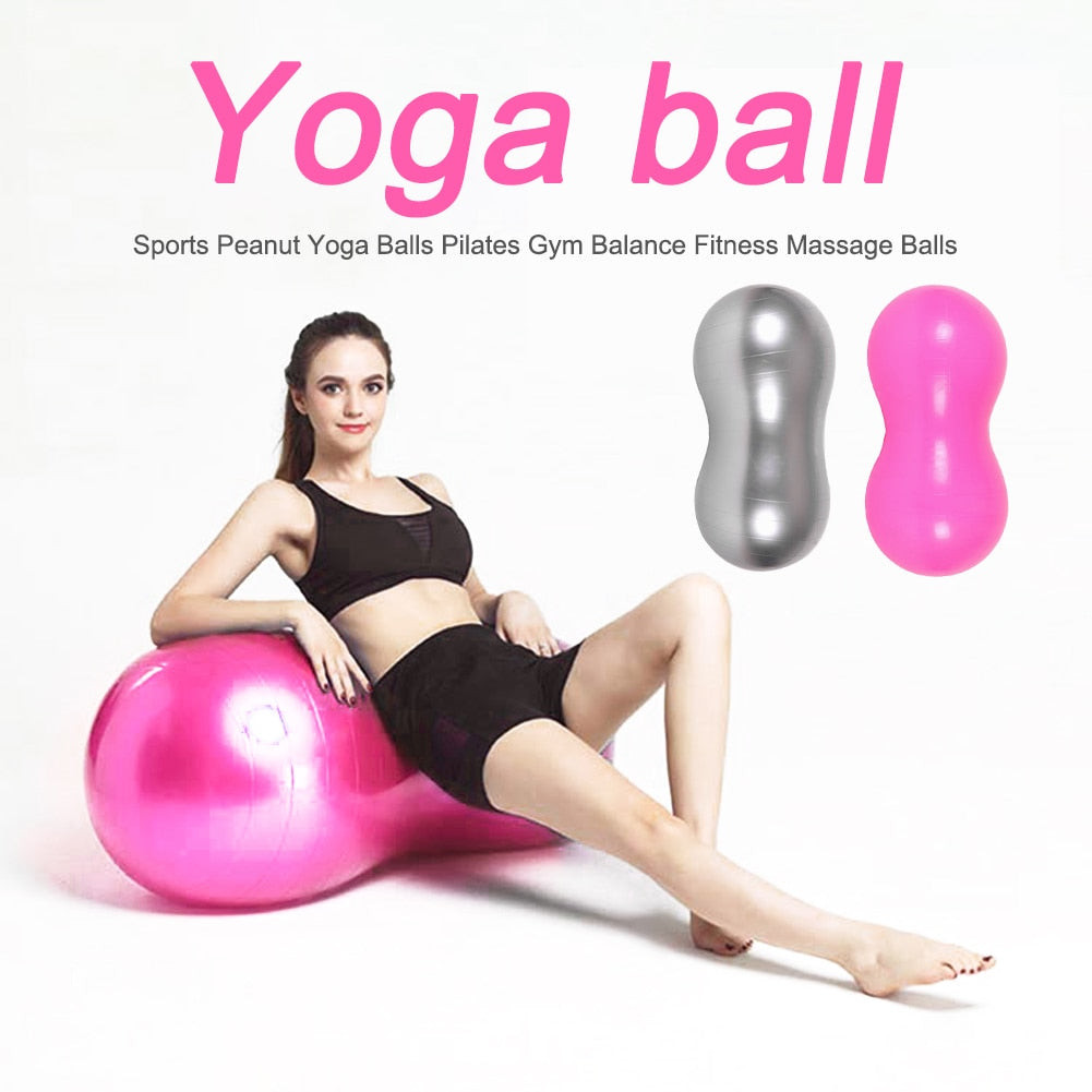 Peanut Massage Ball Fascia Yoga Body Fitness Relieve Pain Massage PVC Equipment for Effective Working-out Accessories-3