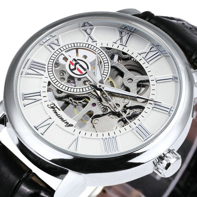 Mechanical Man Gold Watch Mens Watches Top Brand Luxury Clock Male Skeleton Leather 3d Hollow Engraving-7