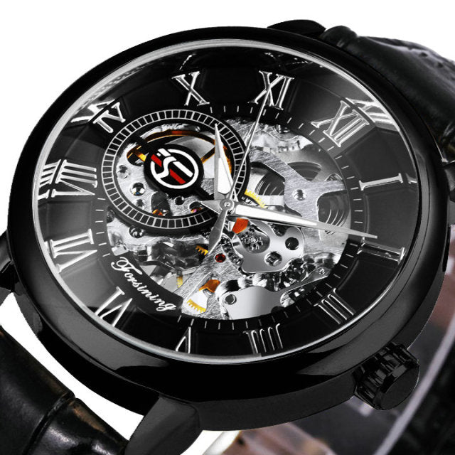 Mechanical Man Gold Watch Mens Watches Top Brand Luxury Clock Male Skeleton Leather 3d Hollow Engraving-14