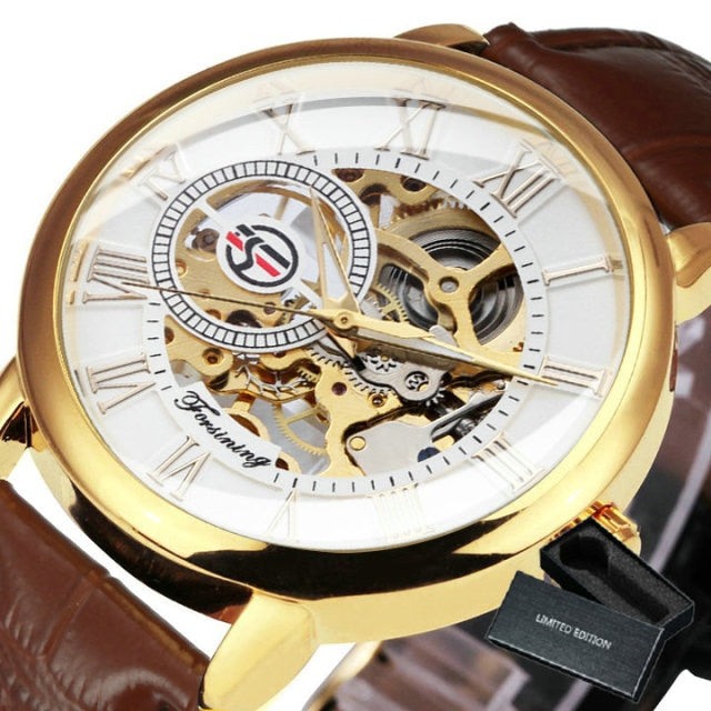 Mechanical Man Gold Watch Mens Watches Top Brand Luxury Clock Male Skeleton Leather 3d Hollow Engraving-21