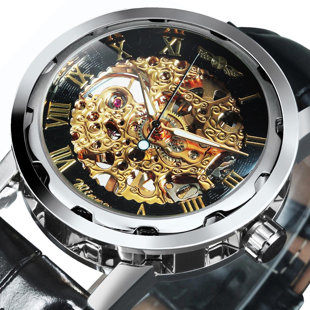 Watch Mechanical Mens Watches Top Brand Luxury Leather Skeleton Dropshipping Best Selling Products Horloges-0