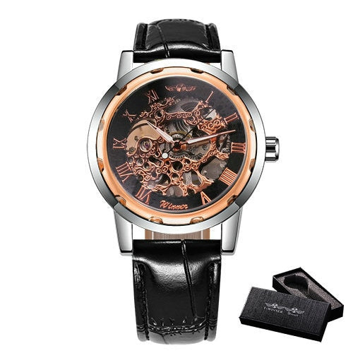 Watch Mechanical Mens Watches Top Brand Luxury Leather Skeleton Dropshipping Best Selling Products Horloges-7