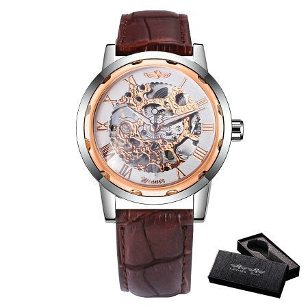 Watch Mechanical Mens Watches Top Brand Luxury Leather Skeleton Dropshipping Best Selling Products Horloges-12