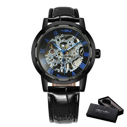 Watch Mechanical Mens Watches Top Brand Luxury Leather Skeleton Dropshipping Best Selling Products Horloges-1