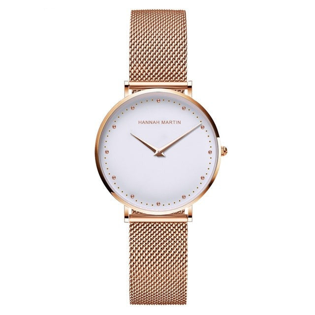 Original Quartz Waterproof Ladies Watch Fashion Creative Stainless Steel Mesh Band Women Watches-4