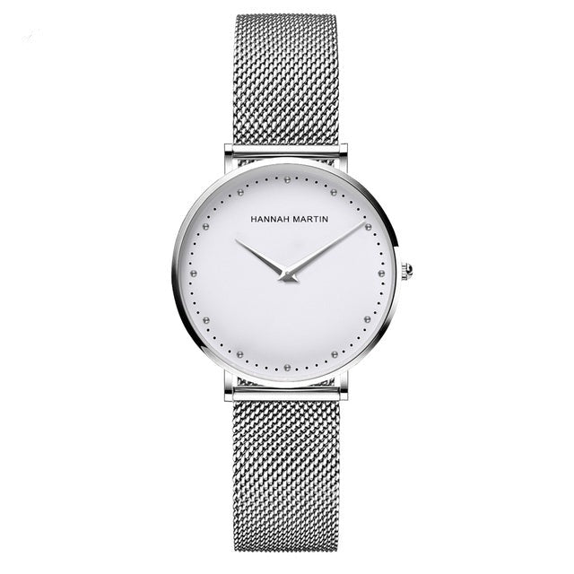 Original Quartz Waterproof Ladies Watch Fashion Creative Stainless Steel Mesh Band Women Watches-2