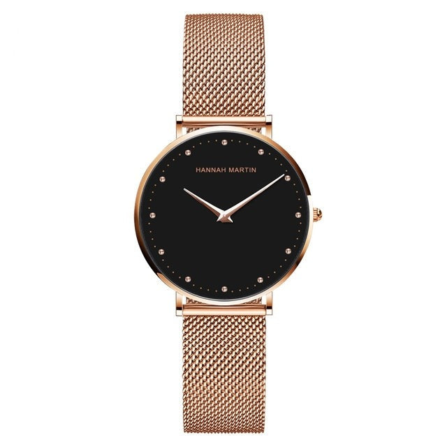 Original Quartz Waterproof Ladies Watch Fashion Creative Stainless Steel Mesh Band Women Watches-3