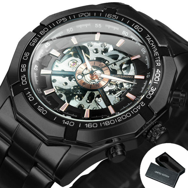 Watch Men Skeleton Automatic Mechanical Watch Gold Skeleton Vintage Man Watch Mens Watches-1