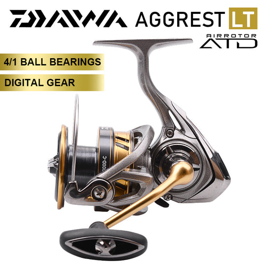 AGGREST LT Spinning Fishing Reels 1000-6000 4+1BB Gear Ratio 5.2:1/5.3:1/5.7:1/6.2:1 Max Drag 5/10/12kg Reel Fishing coil-0