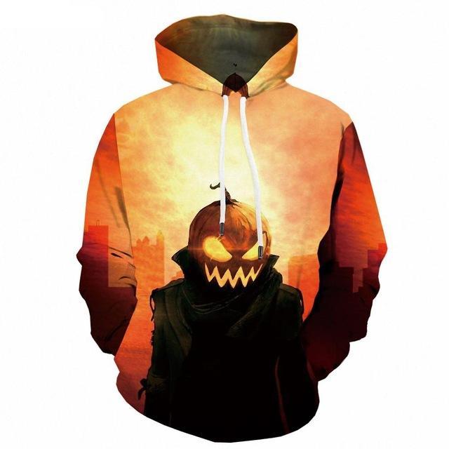 Halloween Pumpkin 3d Print Party Moon Sweatshirt-7