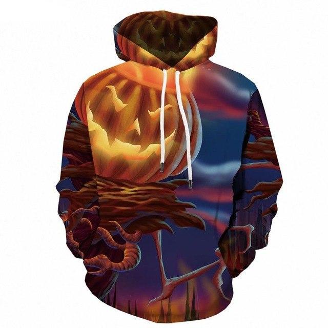 Halloween Pumpkin 3d Print Party Moon Sweatshirt-8