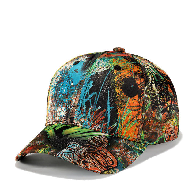 Graffiti Printed Baseball Cap Men Women-1