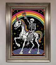 Rainbow Skeleton Framed Wall Art-5