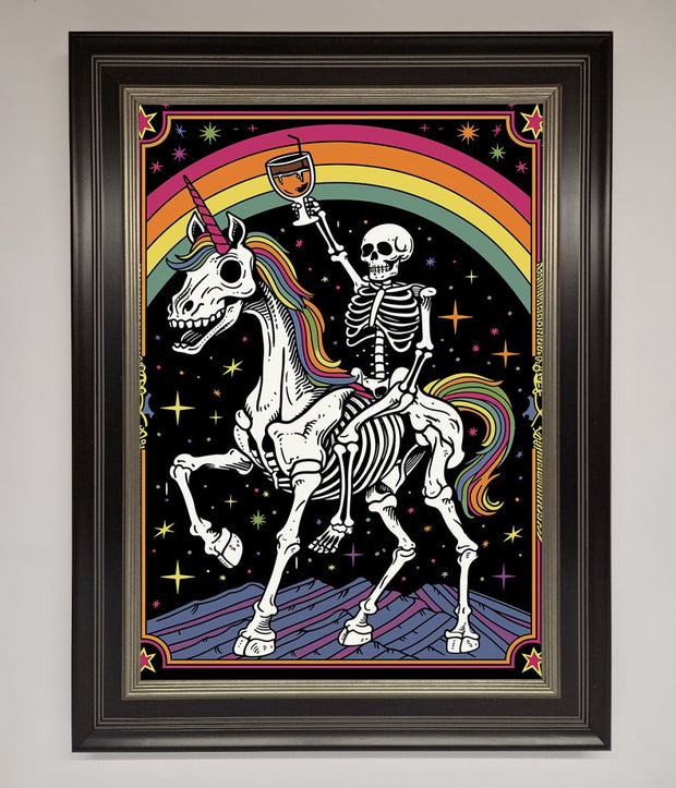 Rainbow Skeleton Framed Wall Art-8