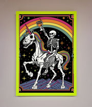 Rainbow Skeleton Framed Wall Art-12