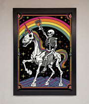 Rainbow Skeleton Framed Wall Art-0