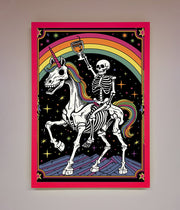 Rainbow Skeleton Framed Wall Art-13