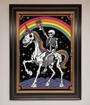 Rainbow Skeleton Framed Wall Art-9