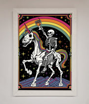 Rainbow Skeleton Framed Wall Art-1