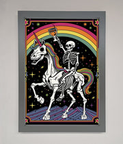 Rainbow Skeleton Framed Wall Art-3