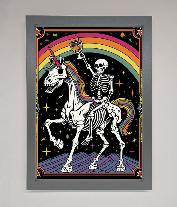 Rainbow Skeleton Framed Wall Art-3