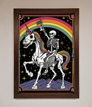 Rainbow Skeleton Framed Wall Art-4