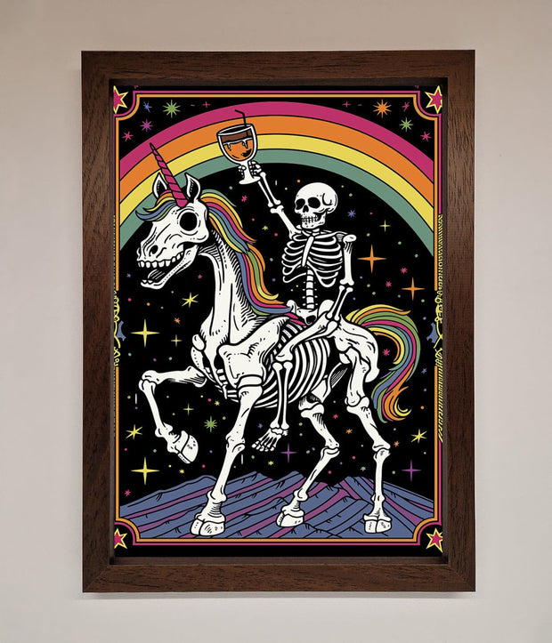 Rainbow Skeleton Framed Wall Art-4