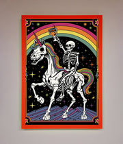 Rainbow Skeleton Framed Wall Art-14