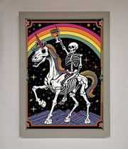 Rainbow Skeleton Framed Wall Art-2