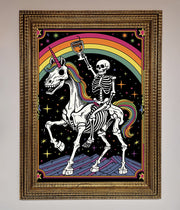 Rainbow Skeleton Framed Wall Art-15