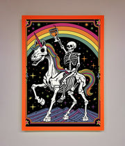 Rainbow Skeleton Framed Wall Art-10
