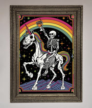 Rainbow Skeleton Framed Wall Art-16