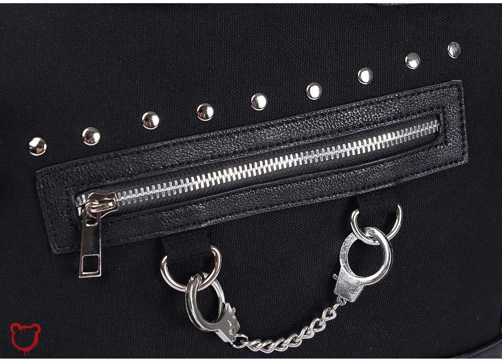 'Rebel Black Handcuff Bag' by The Cursed Closet-4