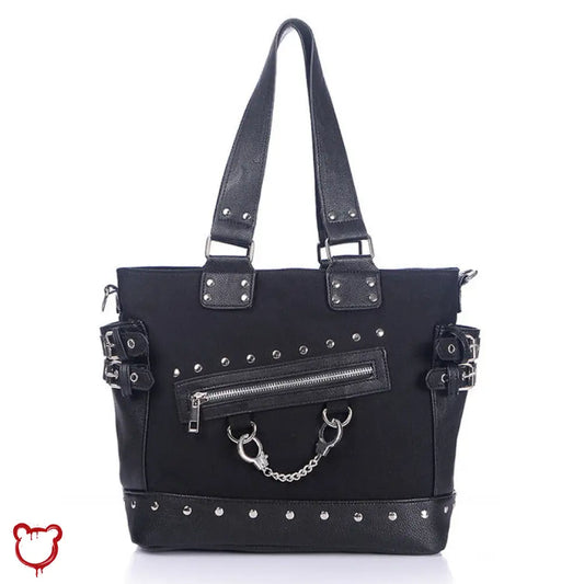 'Rebel Black Handcuff Bag' by The Cursed Closet-0