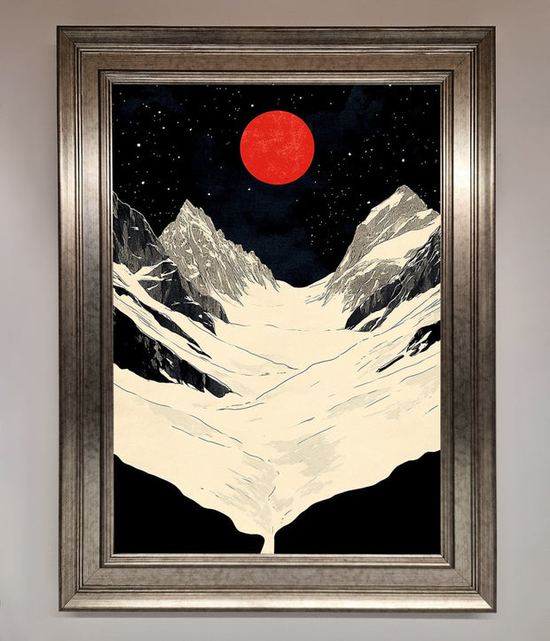 Red Moon On The Planet Framed Poster-5