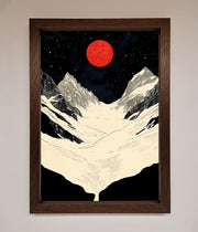 Red Moon On The Planet Framed Poster-4