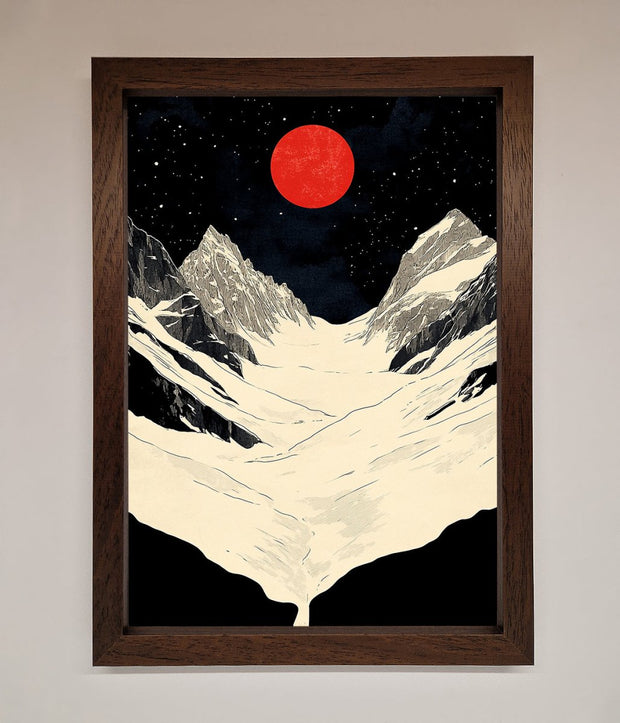 Red Moon On The Planet Framed Poster-4