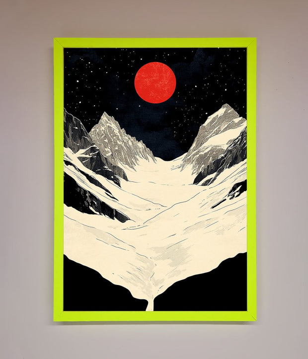 Red Moon On The Planet Framed Poster-12